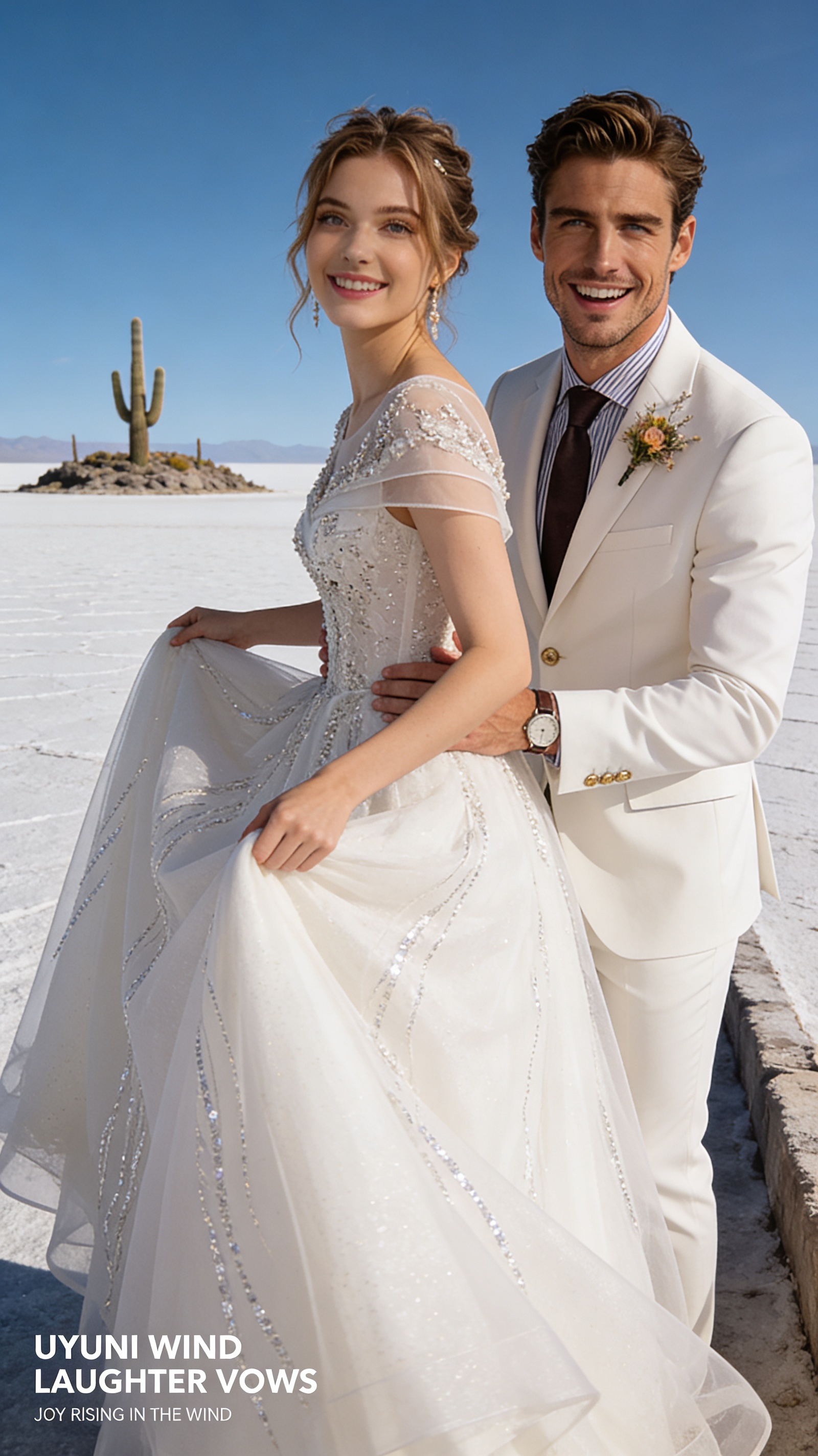 Uyuni dreamy minimalism - UYUNI WIND LAUGHTER VOWS - community work image 3