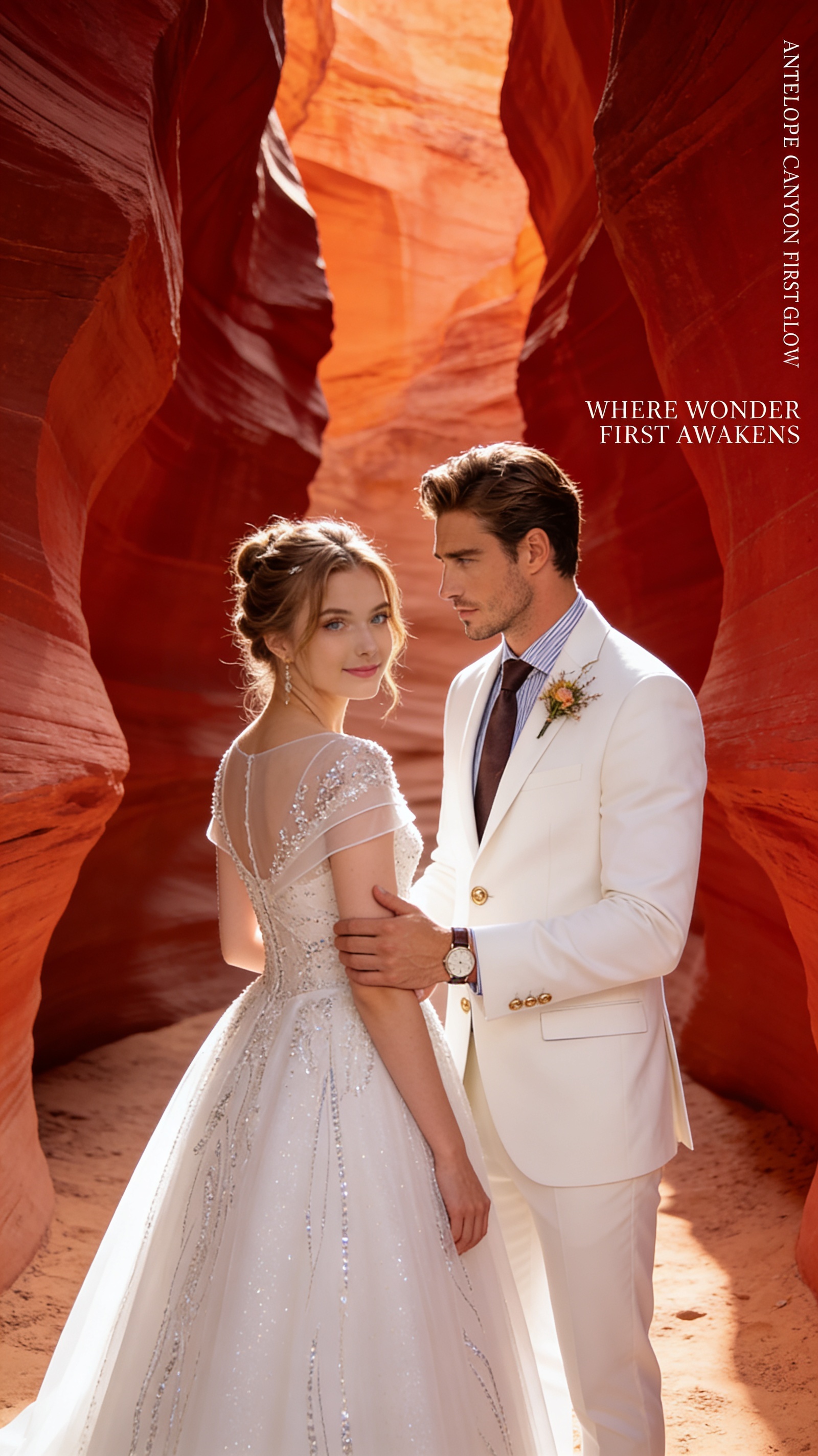 ANTELOPE CANYON WEDDING ODYSSEY - ANTELOPE CANYON FIRST GLOW - community work image 1
